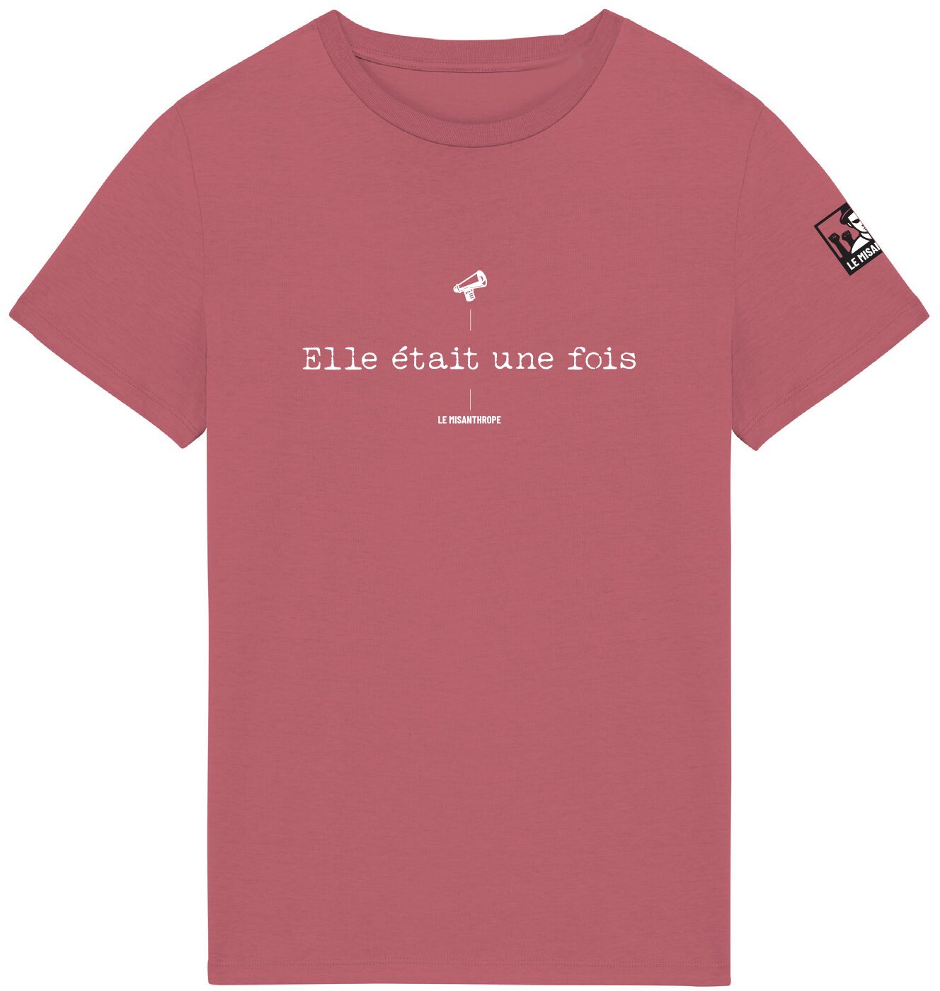 T-shirt militant "Elle était une fois" en coton biologique, conçu par Le Misanthrope.