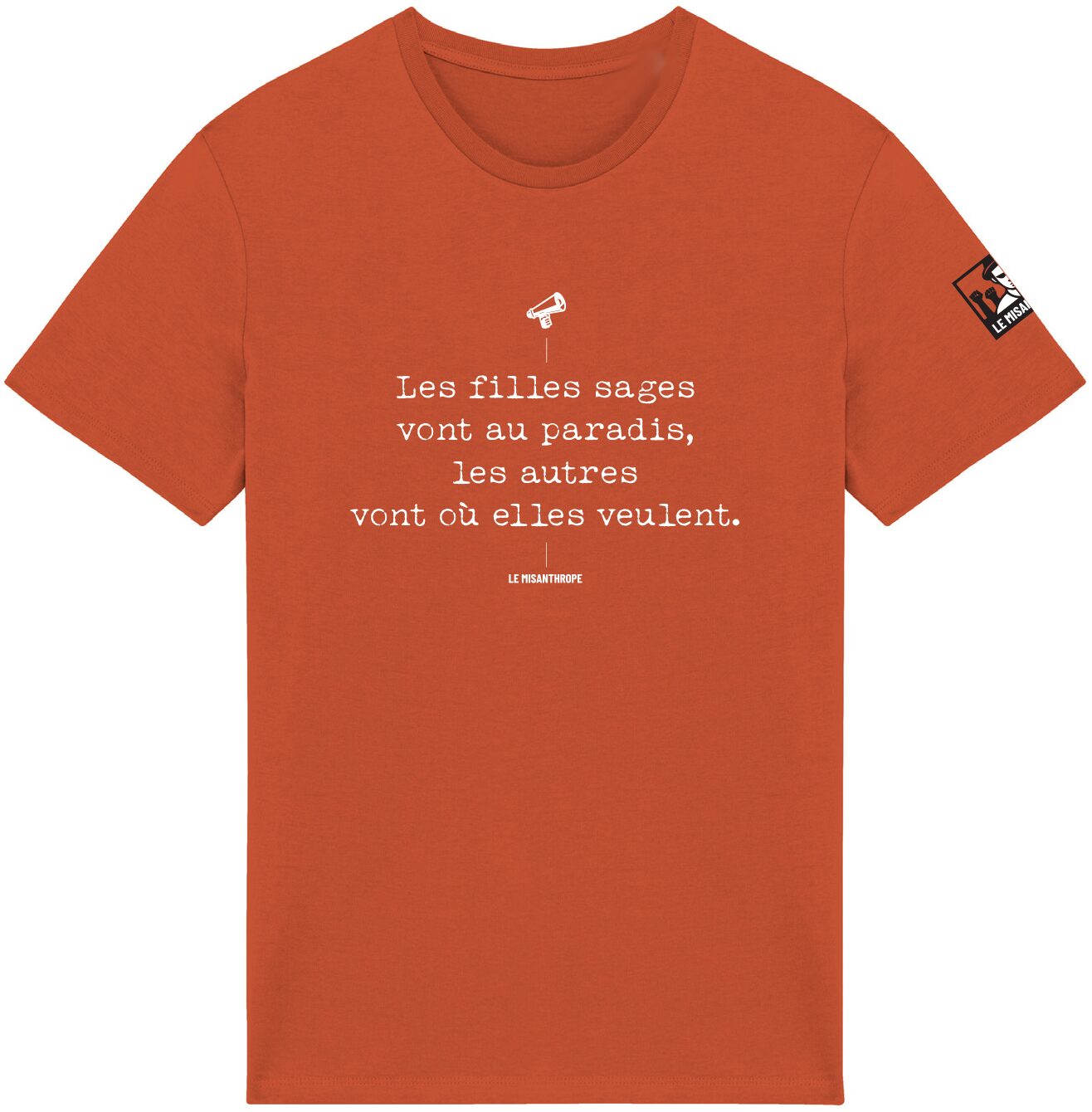 T-shirt Les filles sages Burnt brick Le Misanthrope