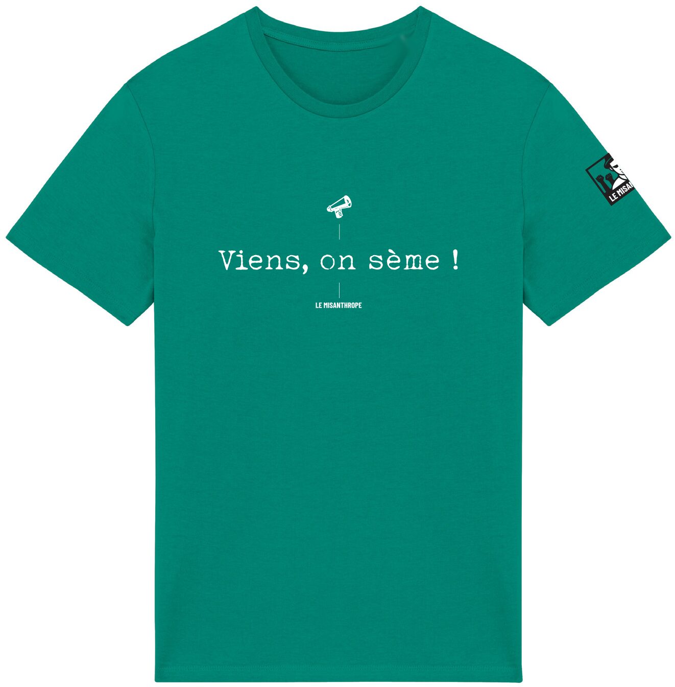 T-shirt Elle viens on sème Gemstone green Le Misanthrope