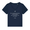 T-shirt militant Col V french navy Le misanthrope