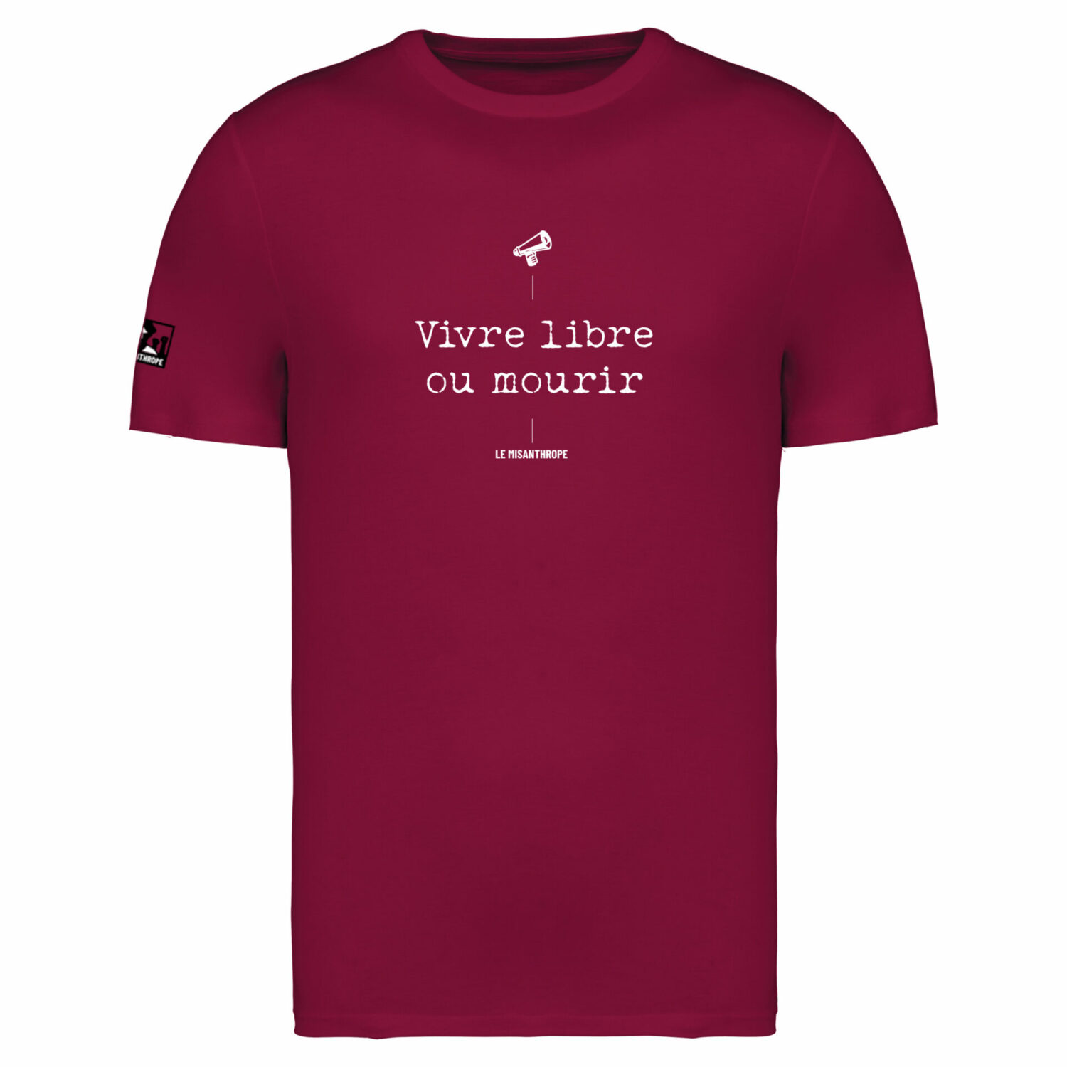 T-shirt militant "vivre libre ou mourir"