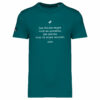 T-shirt militant en coton bio "Les filles sages vont au paradis, les autres vont où elles veulent", conçu par Le Misanthrope.