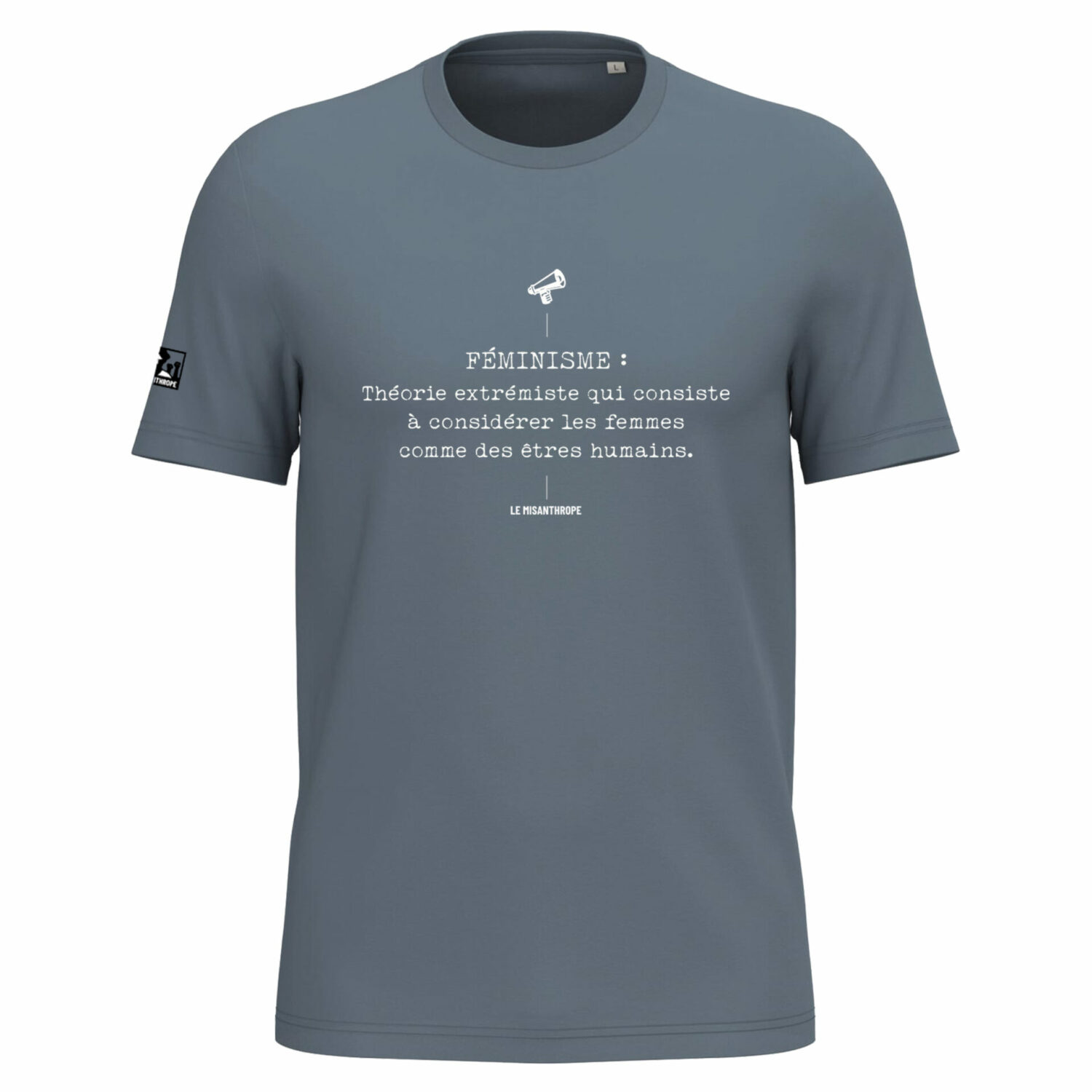 T-shirt féministe en coton bio avec slogan "Féminisme" – mode engagée et militante pour l’égalité femmes hommes.