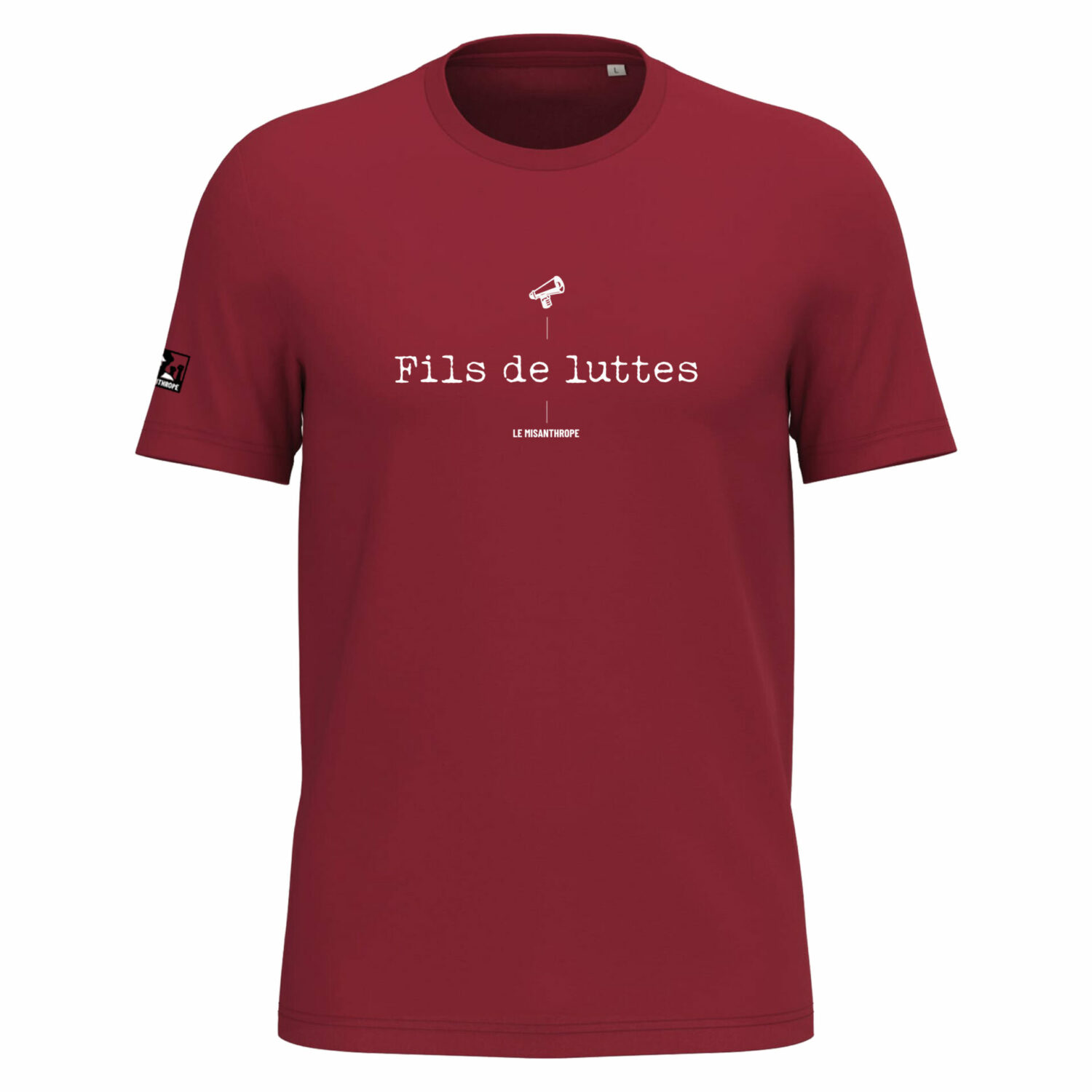 t-shirt militant fils de luttes en coton bio, vêtement engagé et éthique pour militants et militantes