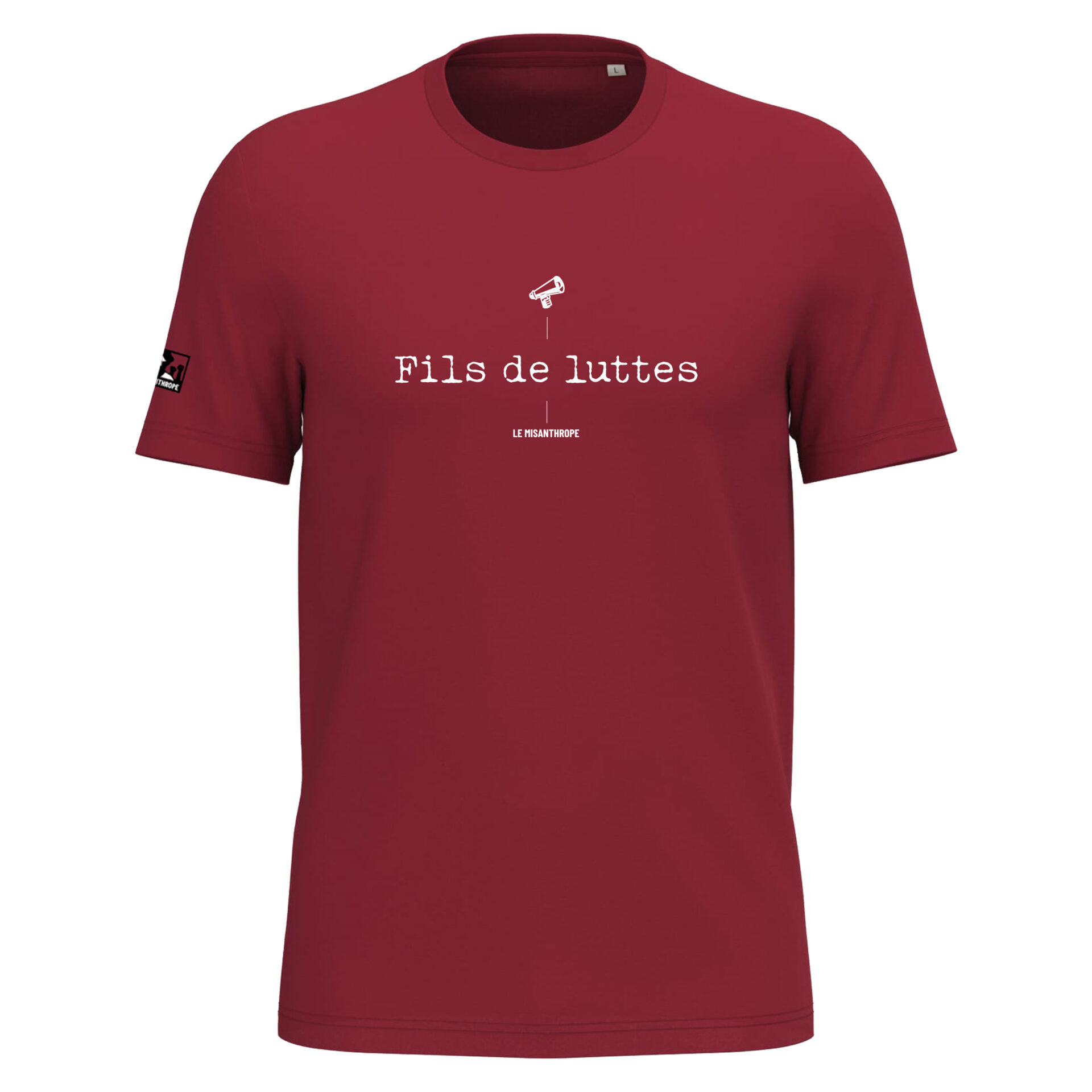 t-shirt militant fils de luttes en coton bio, vêtement engagé et éthique pour militants et militantes