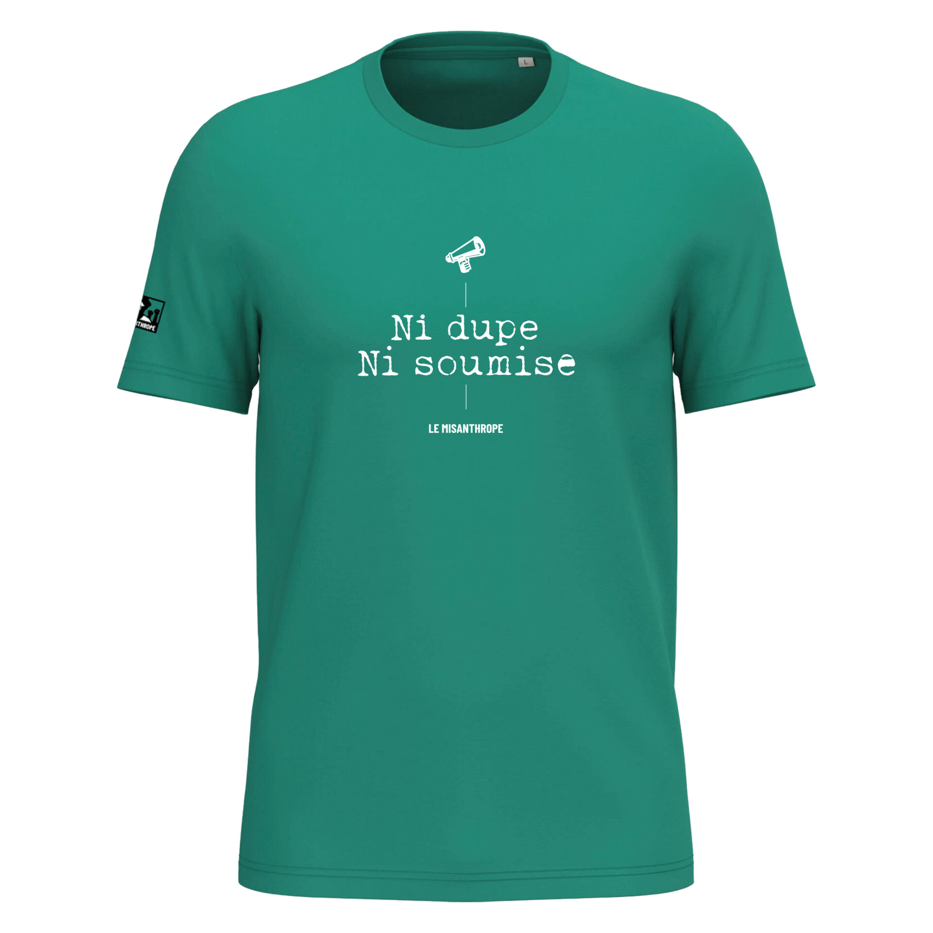 T-shirt féministe "Ni dupe ni soumise" en coton bio – Mode militante et engagée T-shirt féministe "Ni dupe ni soumise" en coton bio. Un vêtement militant et engagé pour défendre l’égalité femmes hommes et affirmer vos convictions féministes avec style.