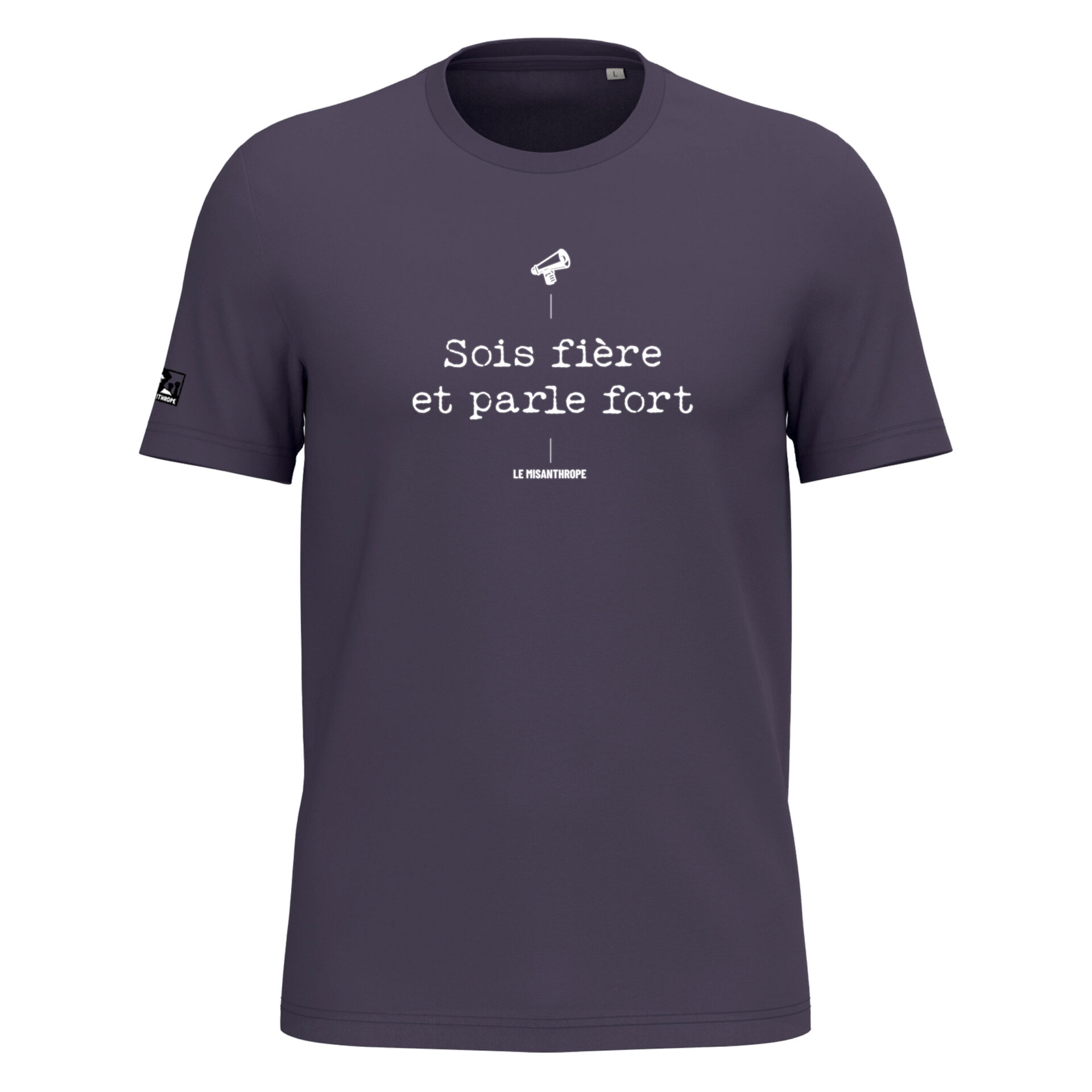 T-shirt féministe – Sois fière et parle fort t-shirt féministe avec slogan Sois fière et parle fort – vêtement engagé pour l’égalité des femmes et l’affirmation féministe.