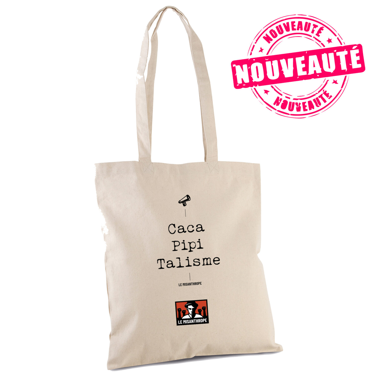 tote bags caca pipi talisme créé par le Misanthrope