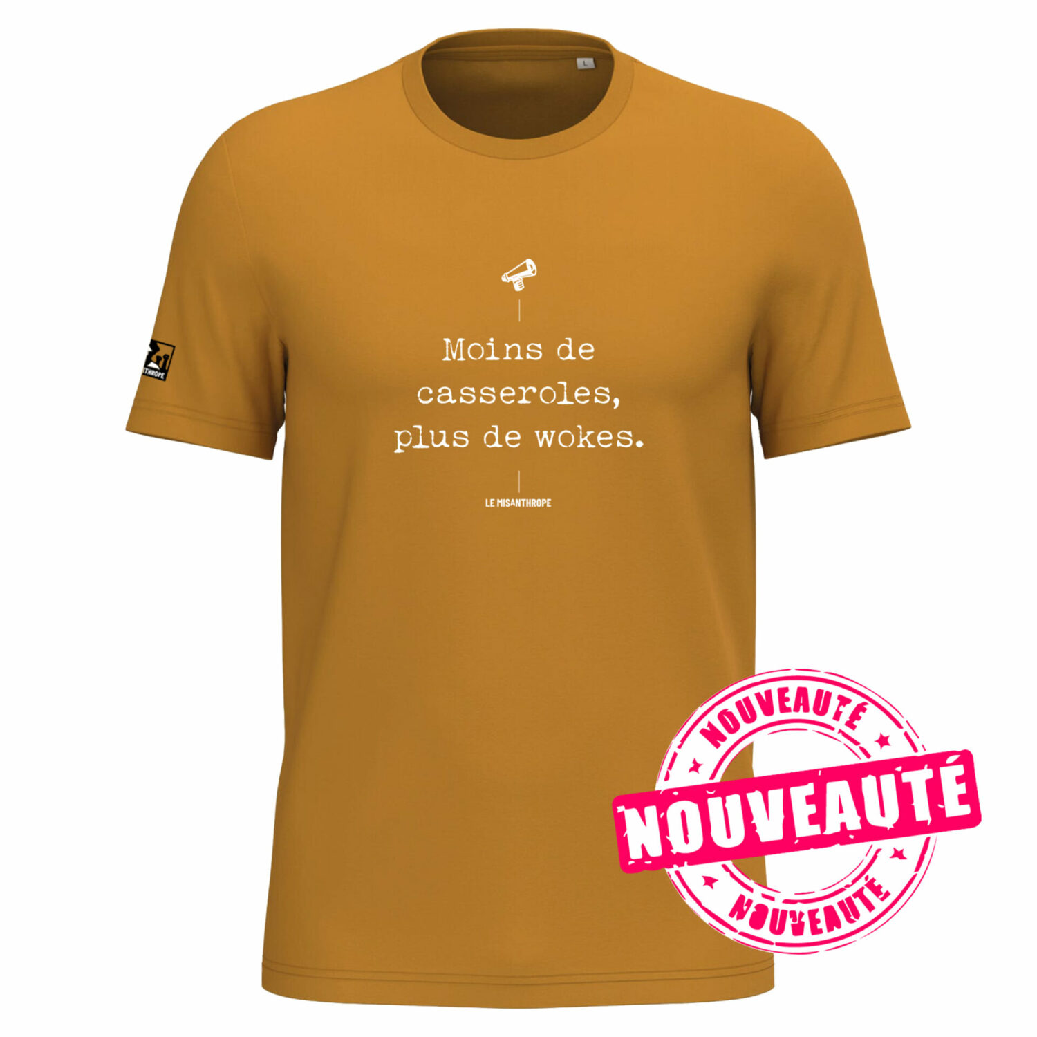 T-Shirt militant "Moins de casseroles, plus de Wokes"