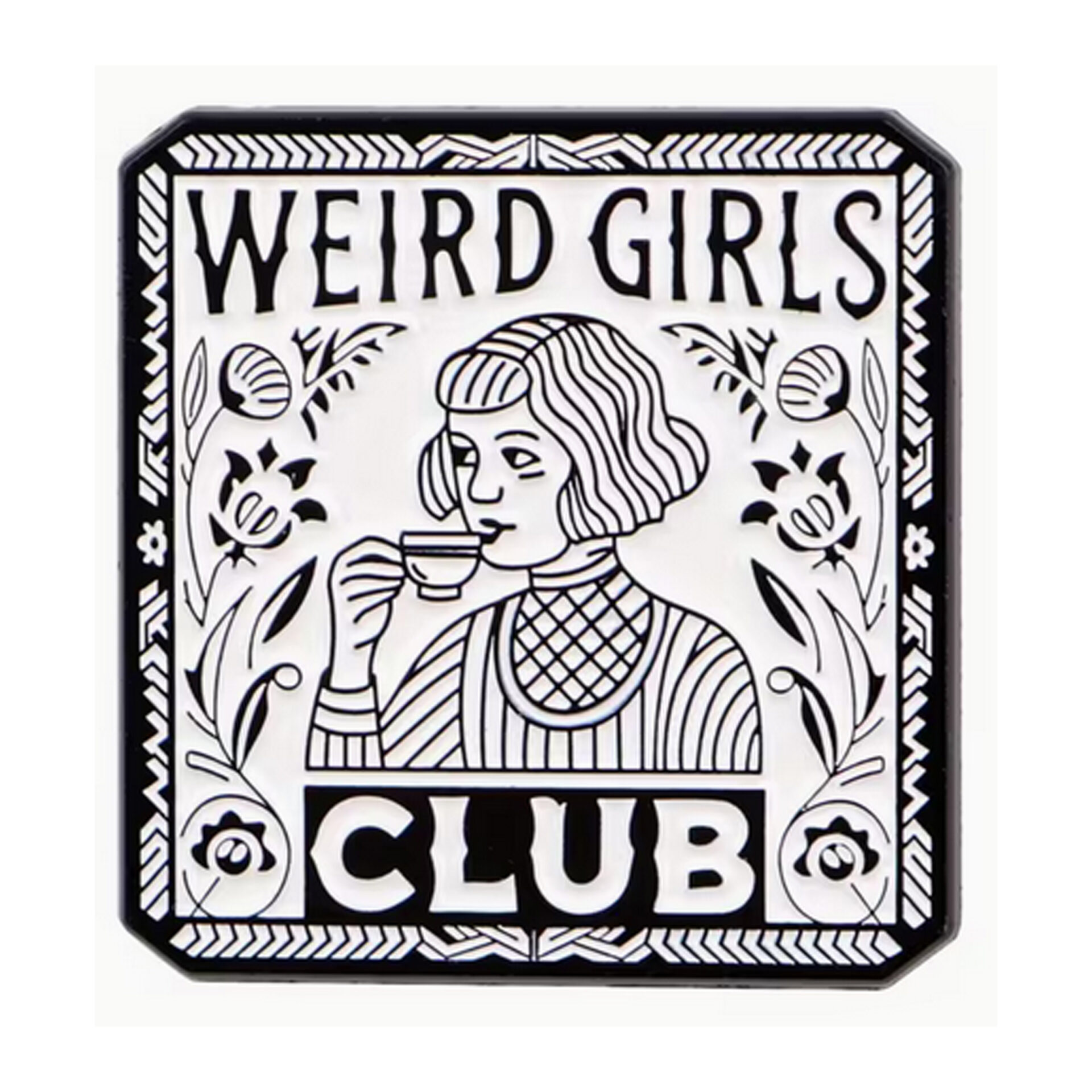 Pin's militant "weird girls club" Le Misanthrope Pin's militant "weird girls club" Le Misanthrope