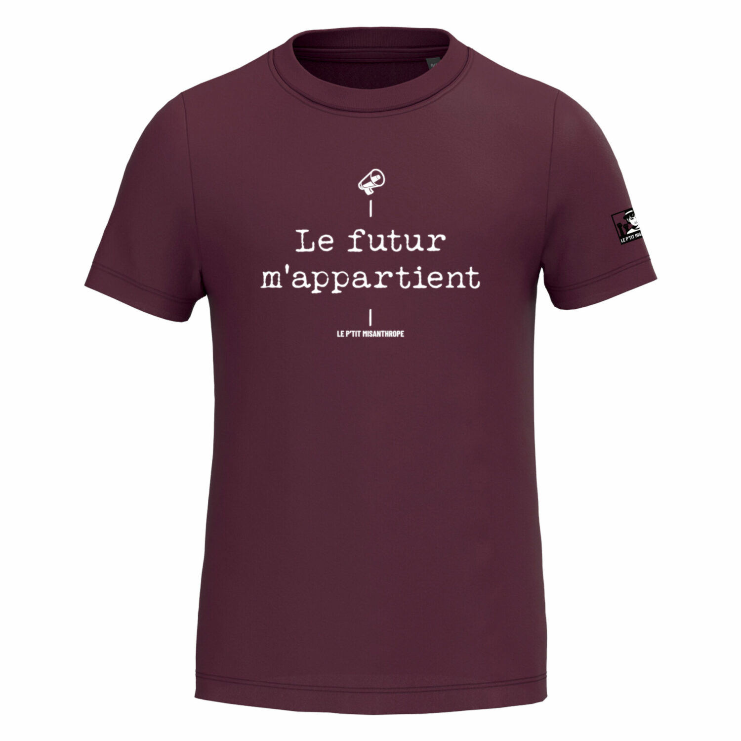 T-shirt enfant militant le futur m’appartient en coton bio, message engagé pour enfant