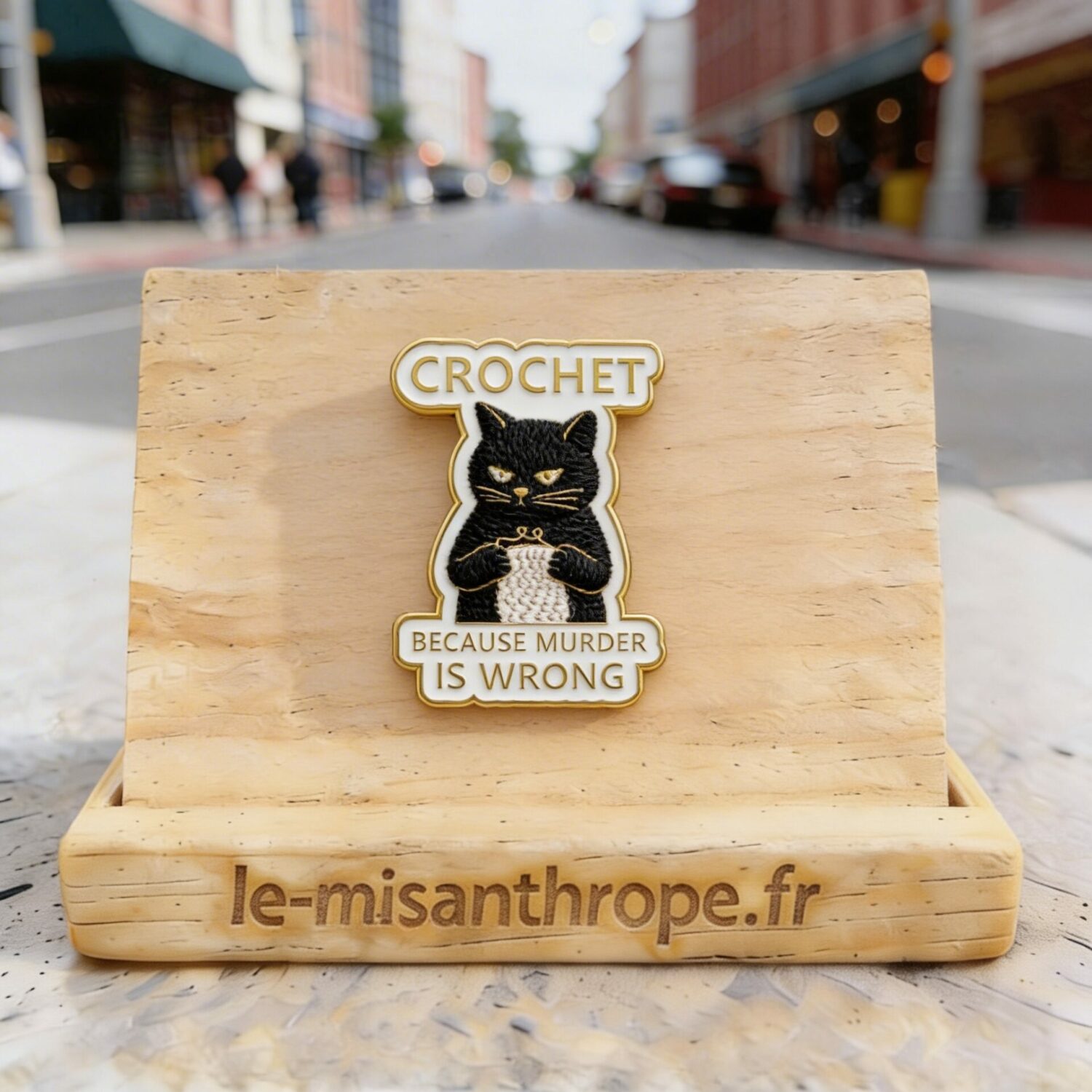 Pin’s militant et féministe – Accessoire engagé Le Misanthrope