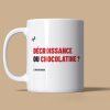 Mug militant écologie humour “Décroissance ou chocolatine” tasse engagée Le Misanthrope