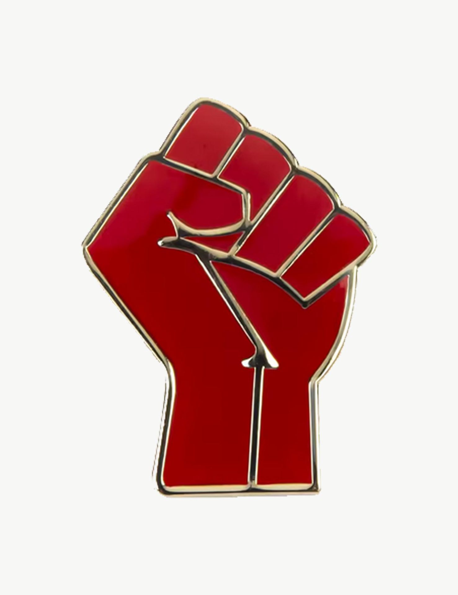 Pin's militant "Poing de la révolution"