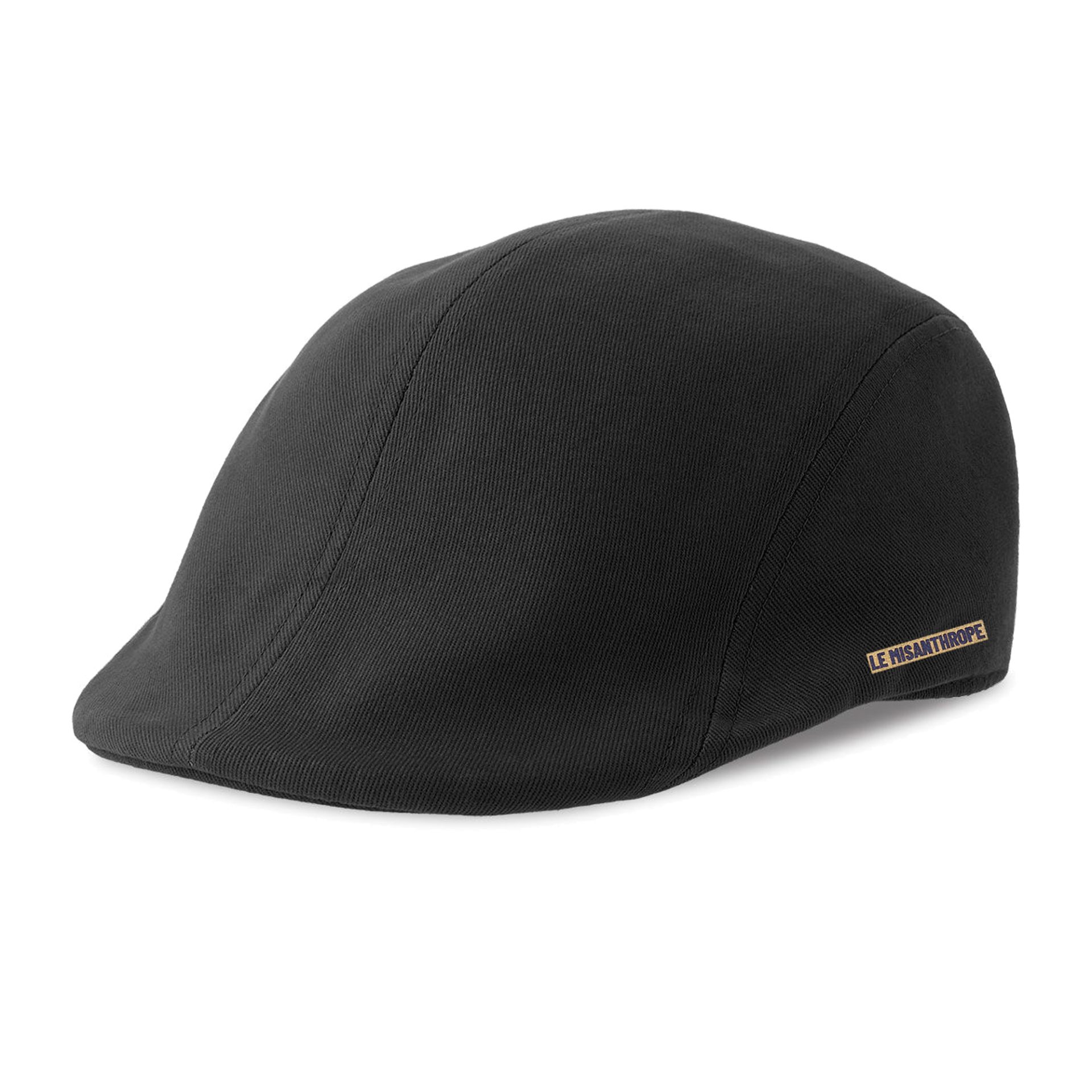 Casquette gavroche noire en coton biologique Le Misanthrope