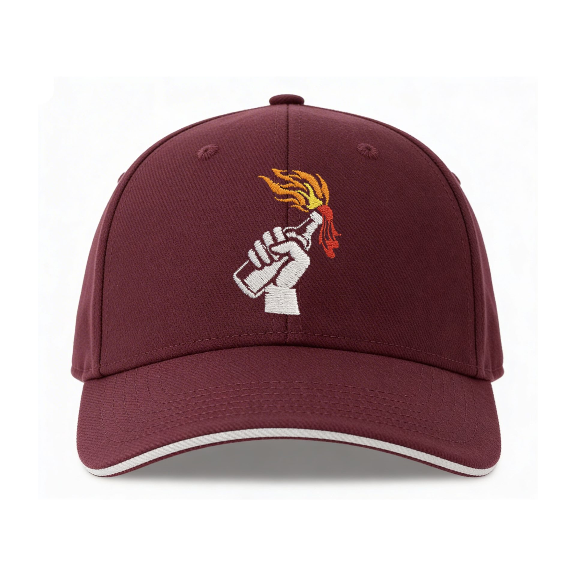 Casquette 6 panneaux avec broderie cocktail molotov Le Misanthrope