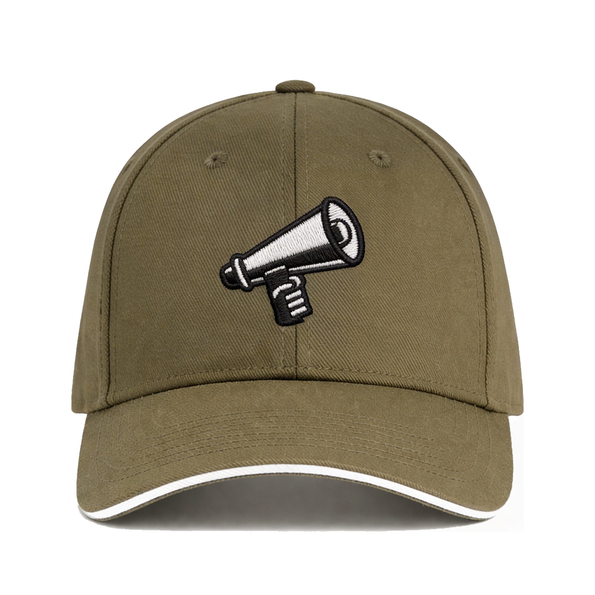 Casquette 6 panneaux avec broderie mégaphone Le Misanthrope