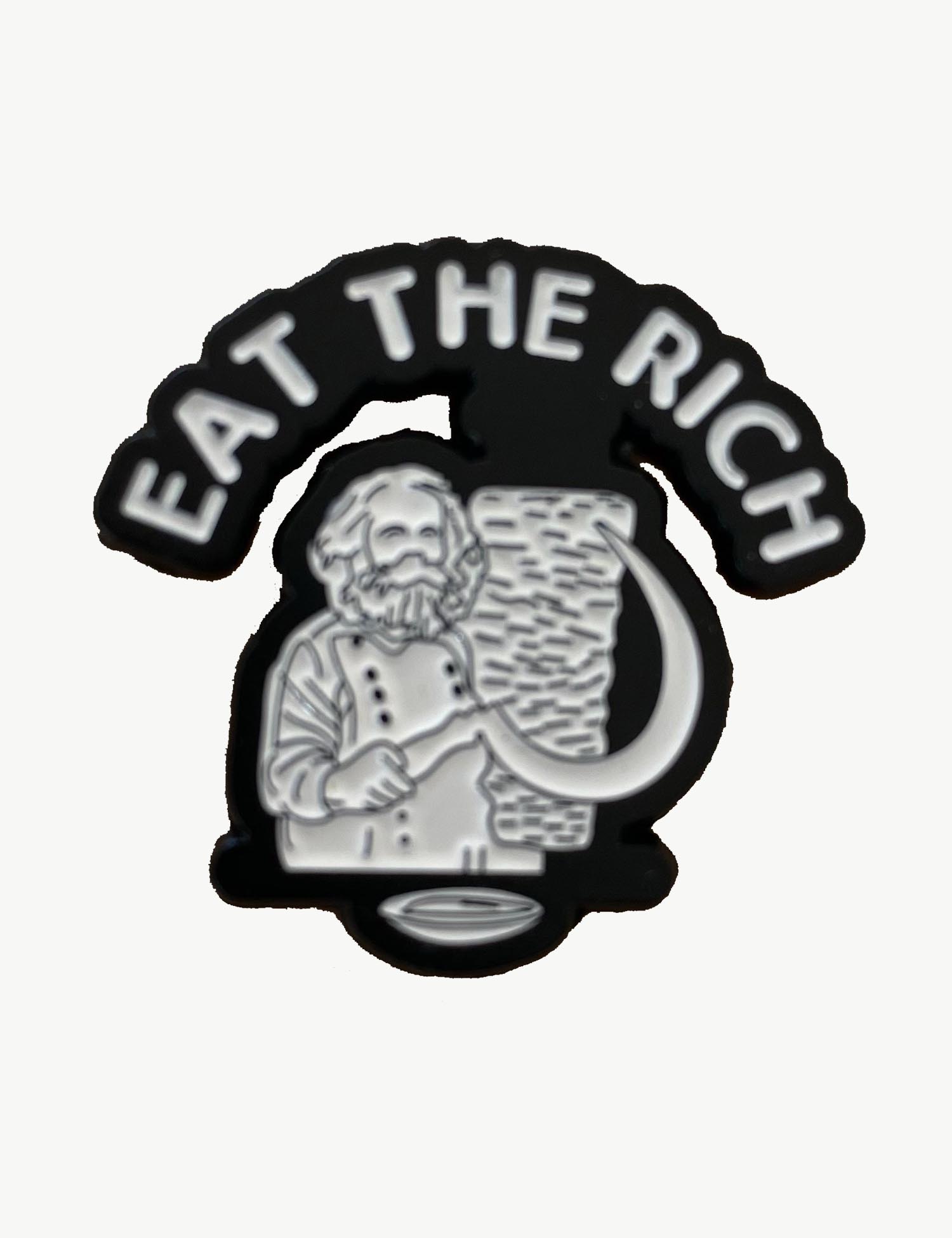 Pin's militant "Eat the rich"