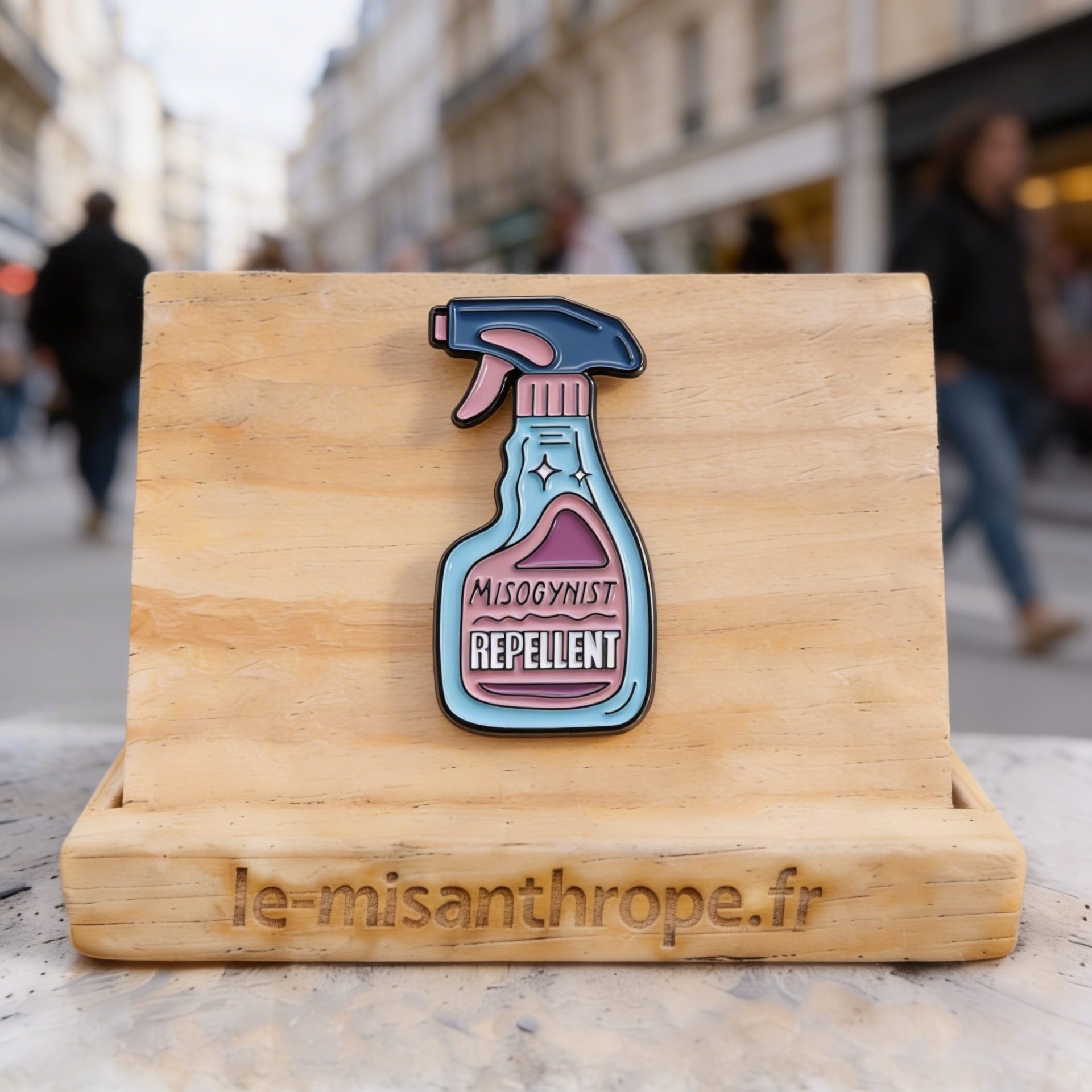 Pin’s féministe Misogynist repellent message contre la misogynie