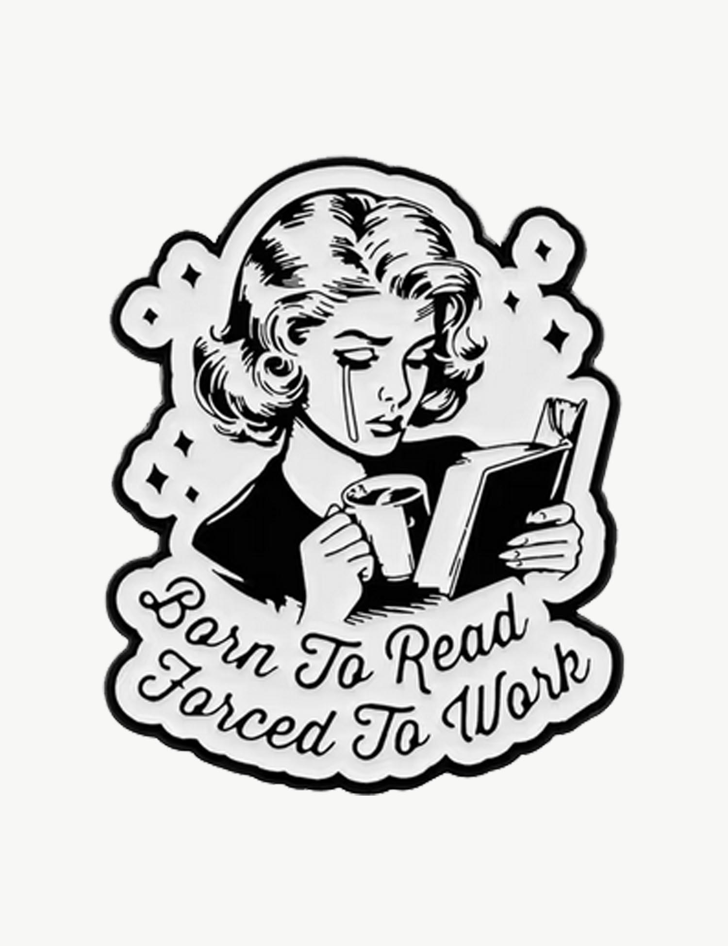 Pin's féministe "Born to read"