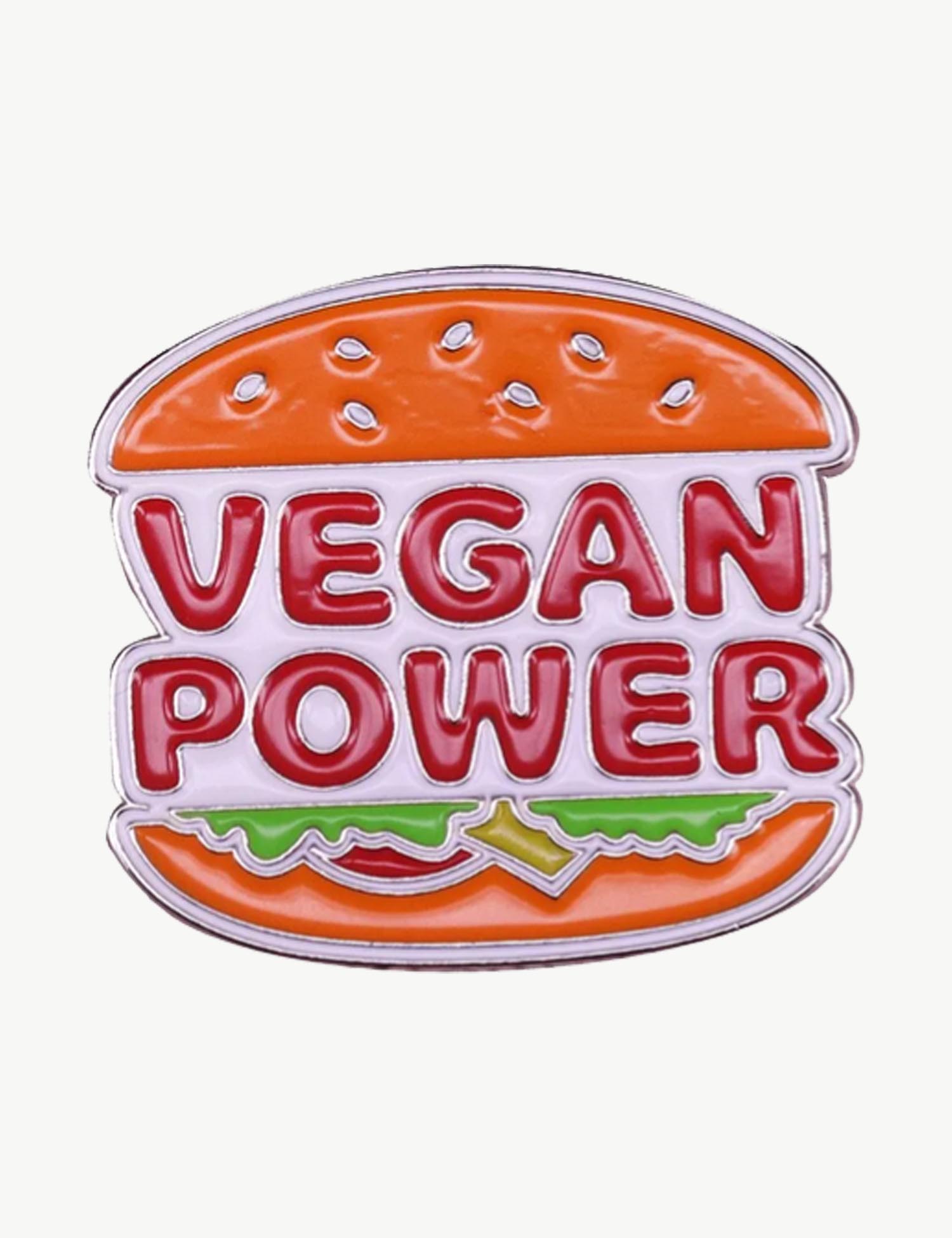 Pin's militant " Vegan power"