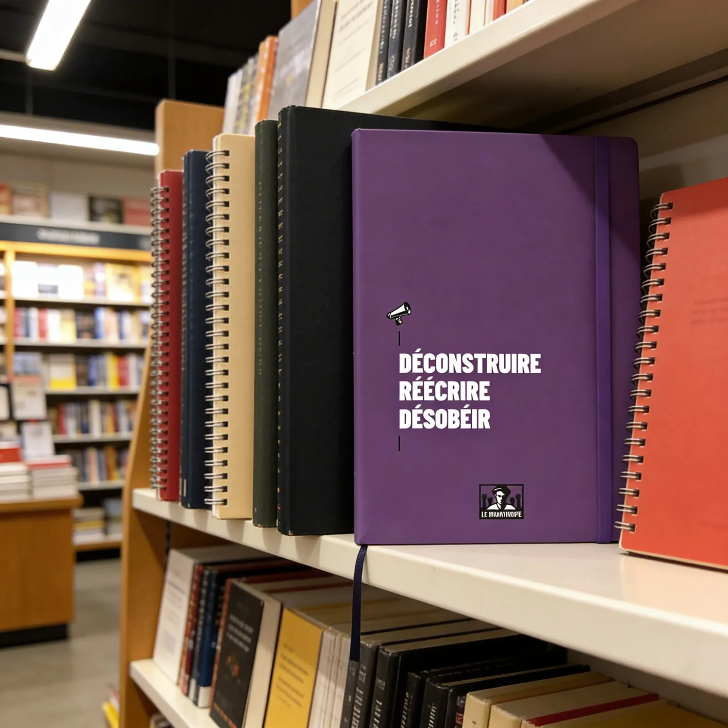 cahier militant A5 déconstruire réécrire désobéir Le Misanthrope