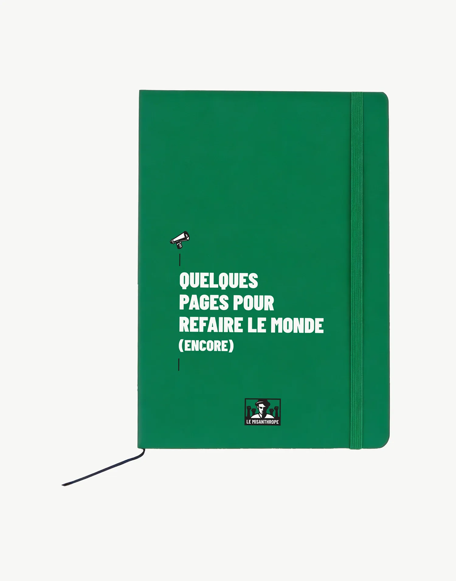 Cahier militant A5 Quelques pages pour refaire le monde - couverture similicuir - Le Misanthrope
