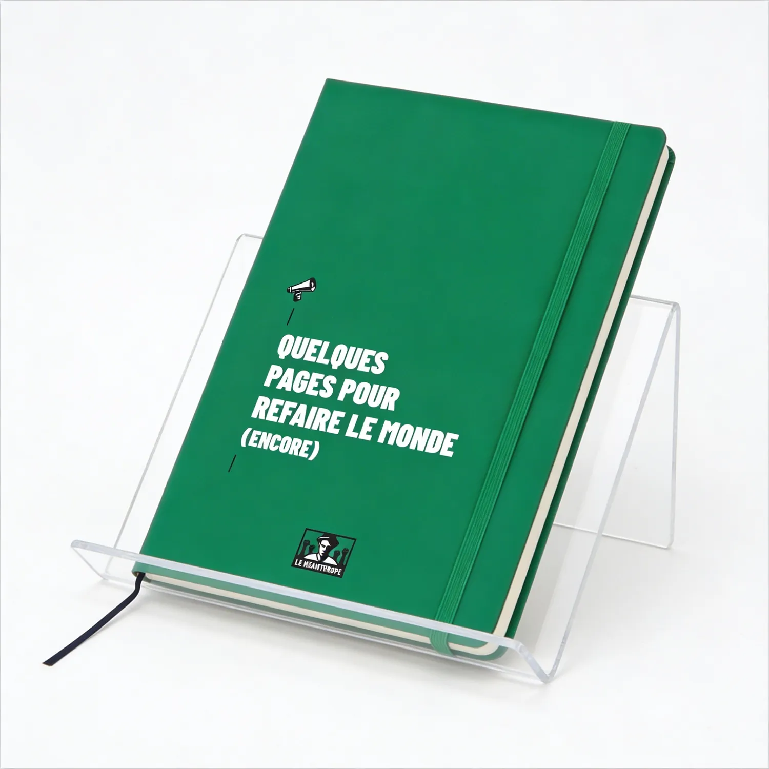Cahier militant A5 Quelques pages pour refaire le monde - couverture similicuir - Le Misanthrope
