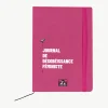 Cahier militant A5 "Journal de désobéissance féministe" - Couverture similicuir fuschia - Le Misanthrope