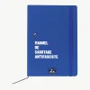 cahier militant A5 manuel de sabotage antifasciste couverture bleue similicuir