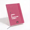 Cahier militant A5 "Journal de désobéissance féministe" - Couverture similicuir fuschia - Le Misanthrope