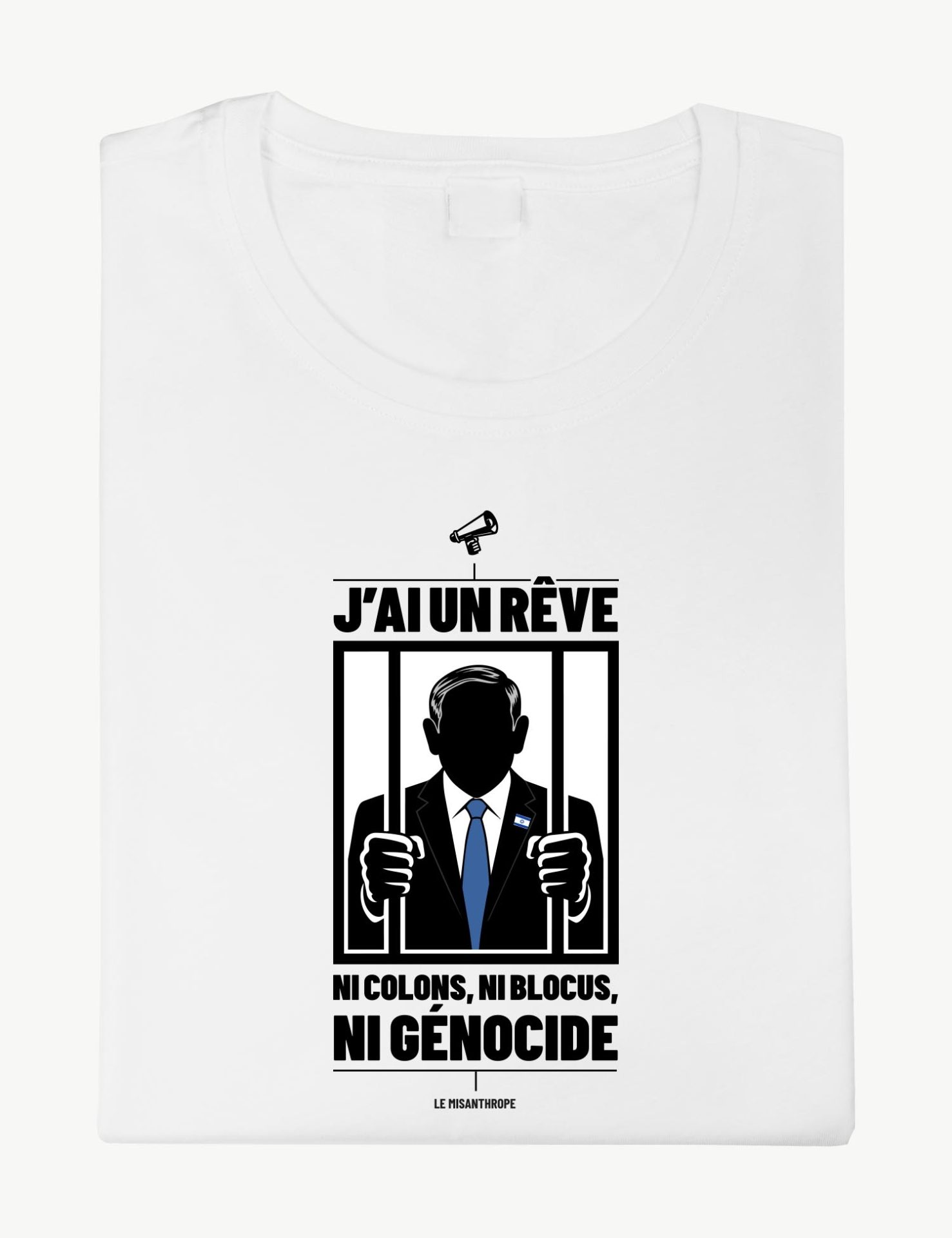 T-shirt militant " Ni colons, Ni blocus, Ni génocide"