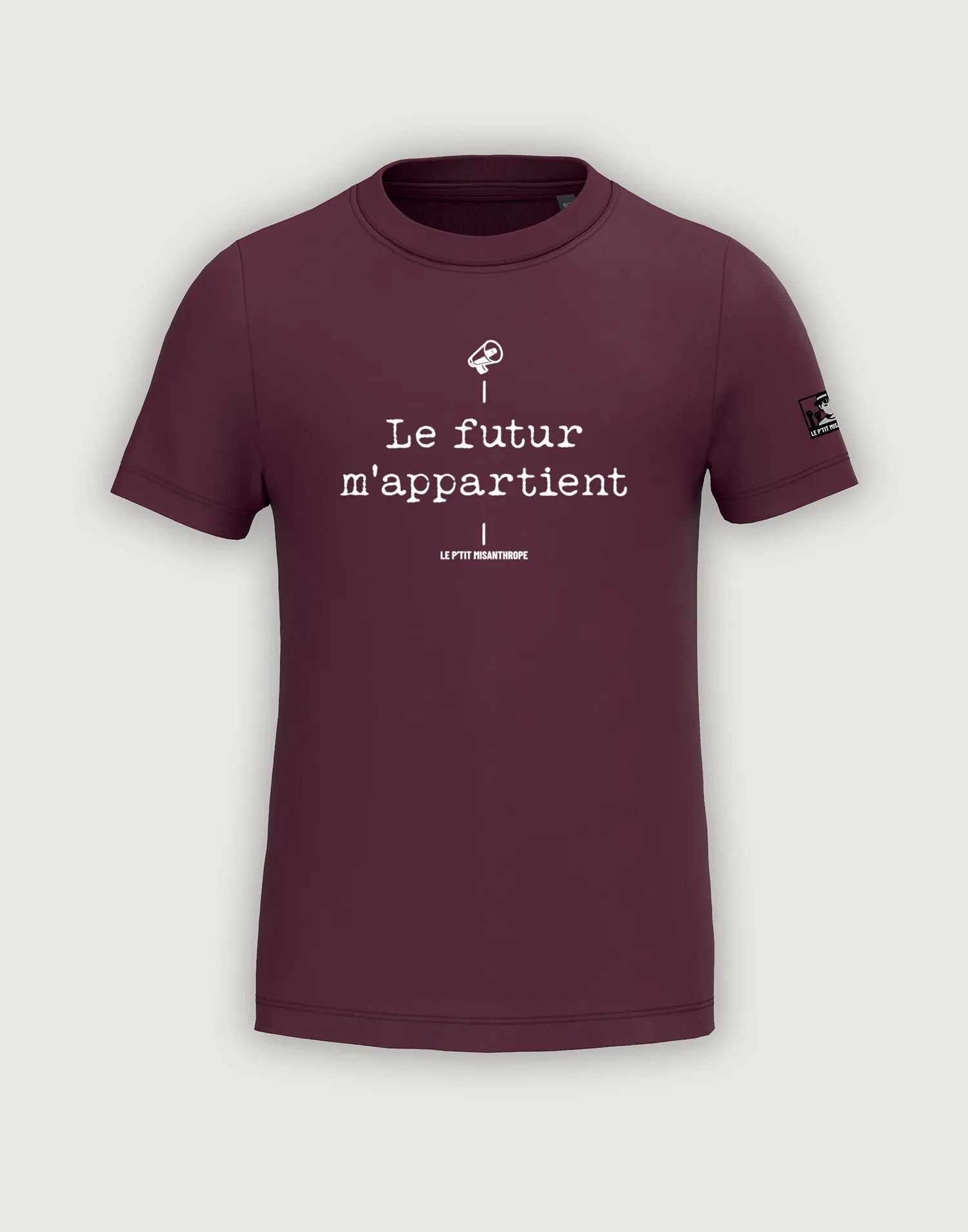 T-shirt enfant militant le futur m’appartient en coton bio, message engagé pour enfant