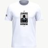 T-shirt militant en coton bio avec le slogan « Ni colons, ni blocus, ni génocide », imprimé dans les Cévennes