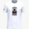 T-shirt militant en coton bio avec le slogan « Ni rois, ni ICE, ni guerre », imprimé dans les Cévennes